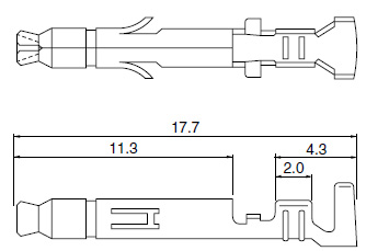 SLF-41T-P1.3E | 日本圧着端子 | ソケットコンタクト